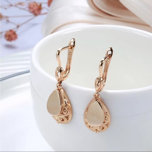 RETRO water drop tear drop earrings - Picture 2 of 11